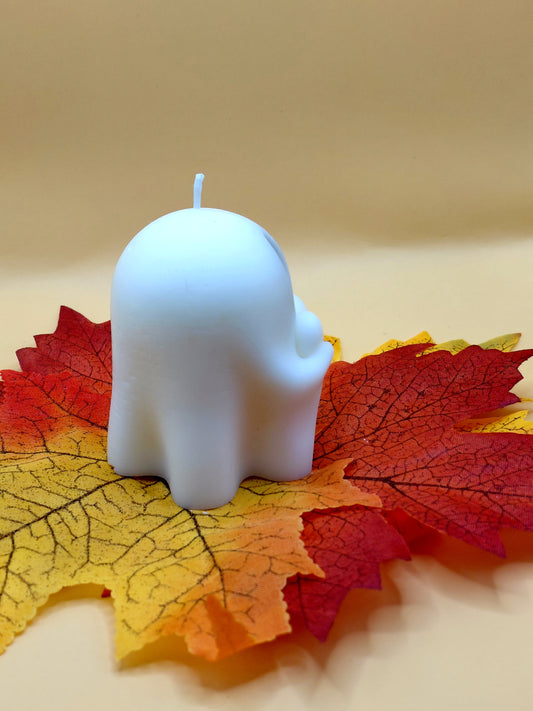 Geister Kerze mit Herz