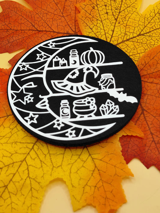 Halloween Filz-Untersetzer 2er Set